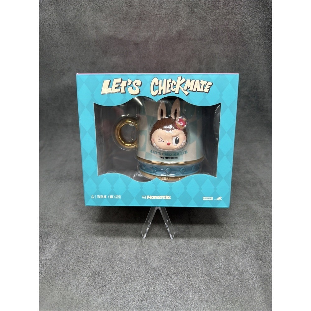 POP MART THE MONSTERS Let's Checkmate Series Mug Labubu - BLUE